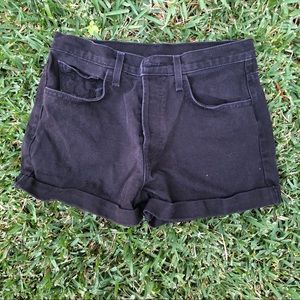 Black jean Shorts